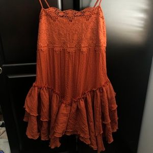 Free People Burnt Orange Dress